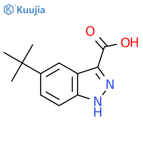 5-(Tert-Butyl)-1H-indazole-3-carboxylic acid structure
