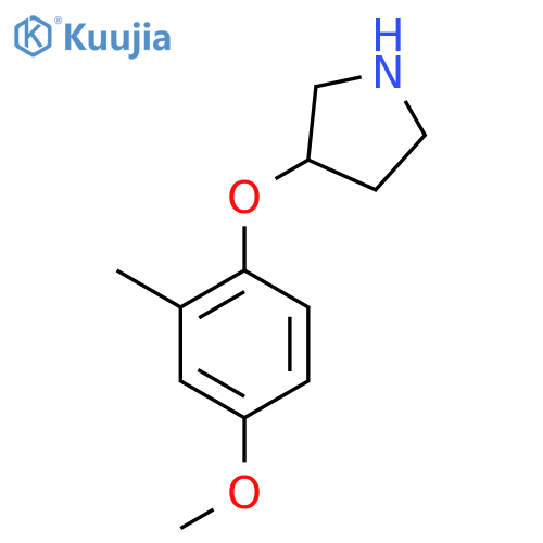 3-(4-methoxy-2-methylphenoxy)pyrrolidine structure