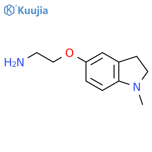 2-(1-methyl-2,3-dihydro-1H-indol-5-yl)oxyethan-1-amine structure