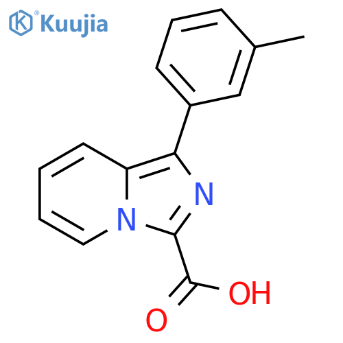 1-(3-methylphenyl)imidazo1,5-apyridine-3-carboxylic acid structure