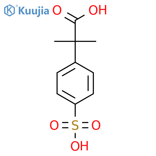 2-Methyl-2-(4-sulfophenyl)propanoic acid structure