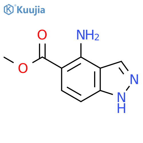 Methyl 4-amino-1H-indazole-5-carboxylate structure
