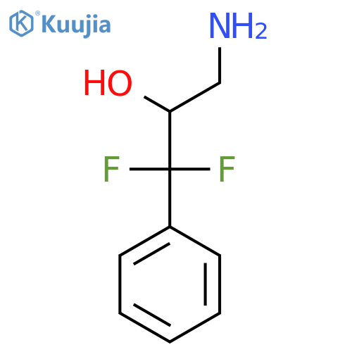 3-amino-1,1-difluoro-1-phenylpropan-2-ol structure