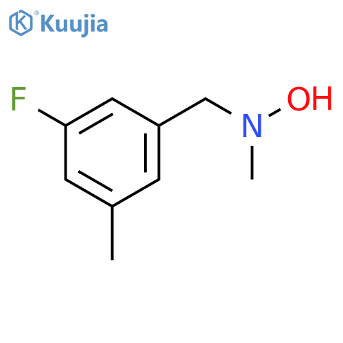 N-(3-fluoro-5-methylphenyl)methyl-N-methylhydroxylamine structure