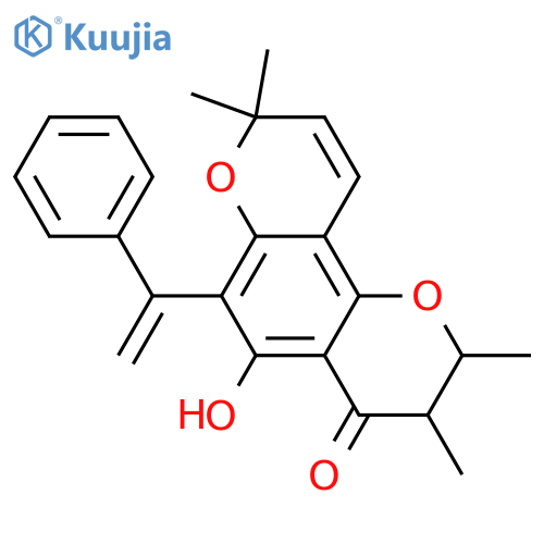 Decarboxycalophyllic acid; (2S,3R)-form structure