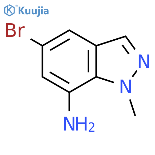 5-Bromo-1-methyl-1H-indazol-7-amine structure