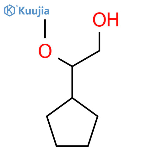 2-Cyclopentyl-2-methoxyethan-1-ol structure