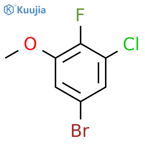 5-Bromo-1-chloro-2-fluoro-3-methoxybenzene structure
