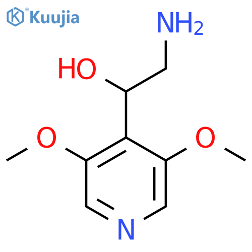2-Amino-1-(3,5-dimethoxypyridin-4-yl)ethan-1-ol structure
