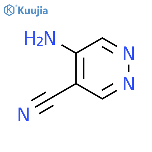 5-aminopyridazine-4-carbonitrile structure