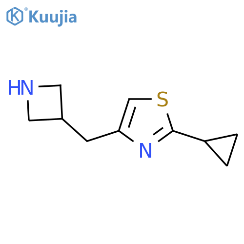 4-(azetidin-3-yl)methyl-2-cyclopropyl-1,3-thiazole structure