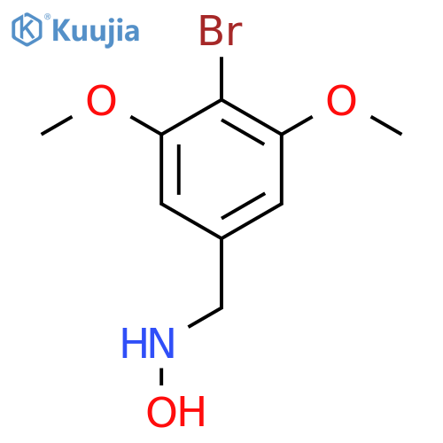 N-[(4-bromo-3,5-dimethoxyphenyl)methyl]hydroxylamine structure