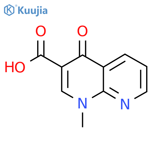 1-Methyl-4-oxo-1,4-dihydro-1,8-naphthyridine-3-carboxylic acid structure