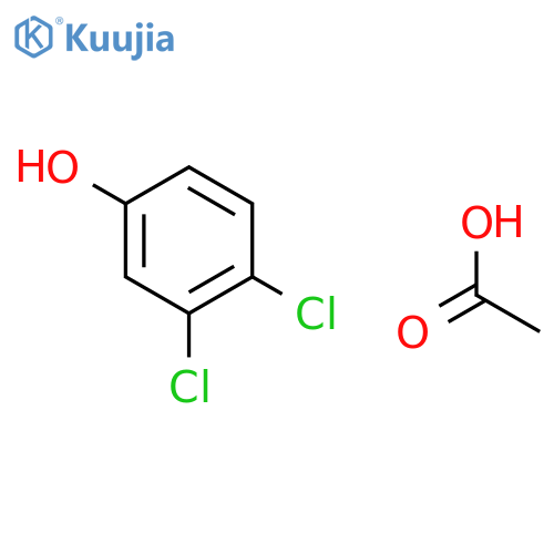 Phenol, 3,4-dichloro-, acetate structure