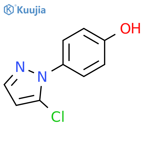 4-(5-chloro-1H-pyrazol-1-yl)phenol structure
