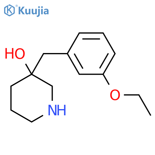 3-(3-ethoxyphenyl)methylpiperidin-3-ol structure