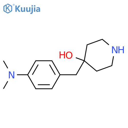 4-{4-(dimethylamino)phenylmethyl}piperidin-4-ol structure
