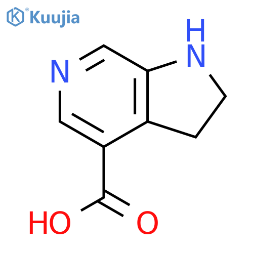 2,3-Dihydro-1H-pyrrolo[2,3-c]pyridine-4-carboxylic acid structure