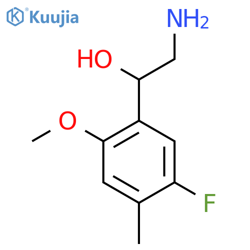 2-Amino-1-(5-fluoro-2-methoxy-4-methylphenyl)ethan-1-ol structure