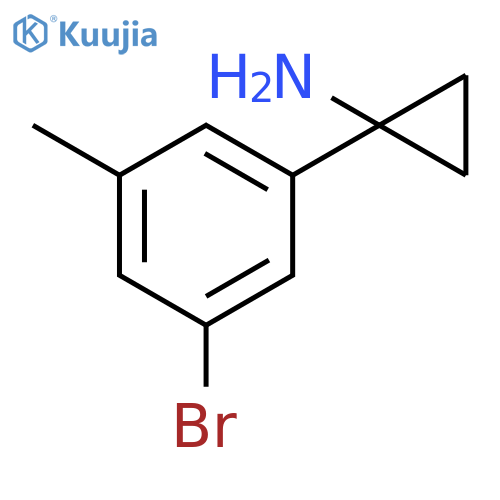 Cyclopropanamine, 1-(3-bromo-5-methylphenyl)- structure