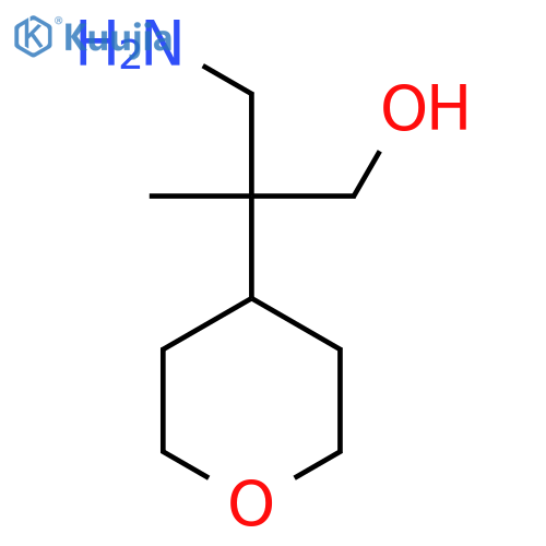 3-amino-2-methyl-2-(oxan-4-yl)propan-1-ol structure