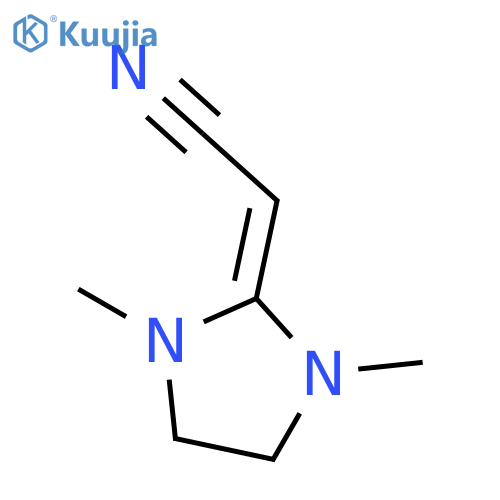 Acetonitrile,2-(1,3-dimethyl-2-imidazolidinylidene)- structure
