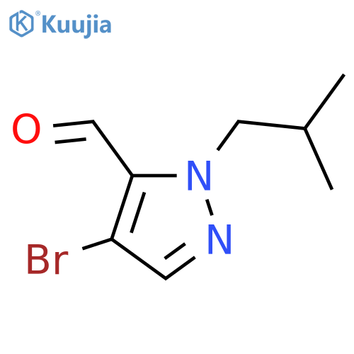 4-bromo-1-isobutyl-1H-pyrazole-5-carbaldehyde structure