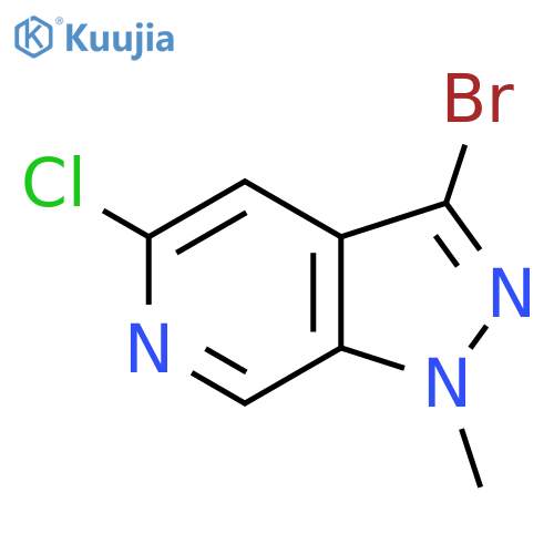 3-Bromo-5-chloro-1-methyl-1H-pyrazolo3,4-cpyridine structure
