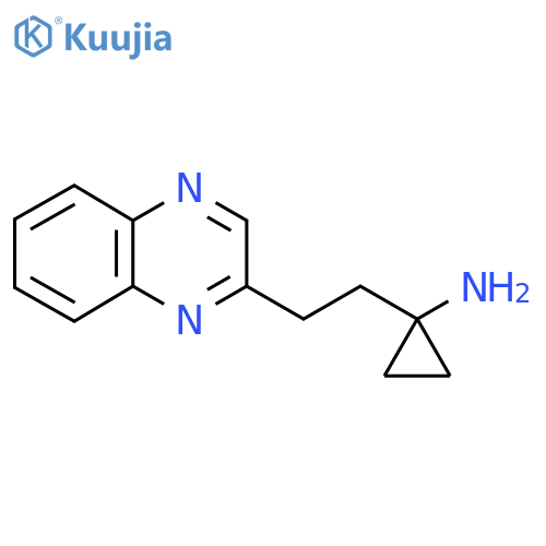 1-2-(quinoxalin-2-yl)ethylcyclopropan-1-amine structure