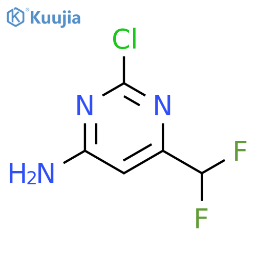 2-chloro-6-(difluoromethyl)pyrimidin-4-amine structure
