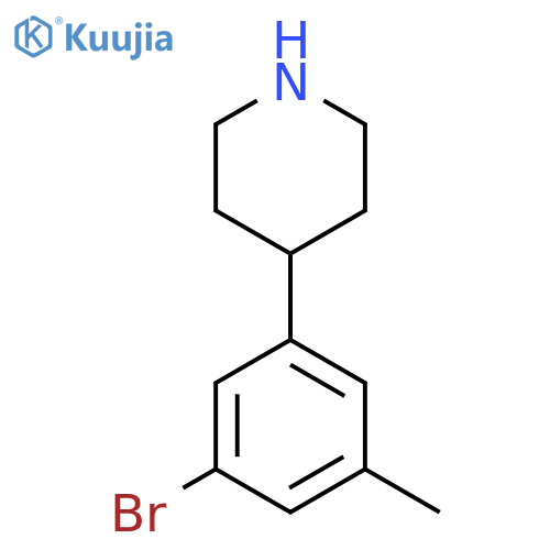 4-(3-bromo-5-methylphenyl)piperidine structure