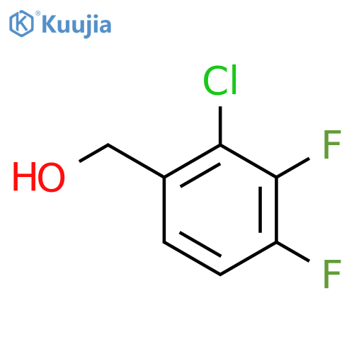 (2-chloro-3,4-difluorophenyl)methanol structure