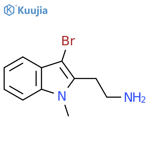 2-(3-bromo-1-methyl-1H-indol-2-yl)ethan-1-amine structure