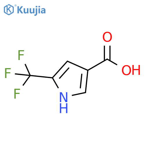 5-(trifluoromethyl)-1H-pyrrole-3-carboxylic acid structure