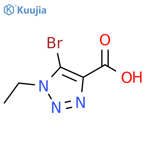 5-Bromo-1-ethyl-1H-[1,2,3]triazole-4-carboxylic acid structure