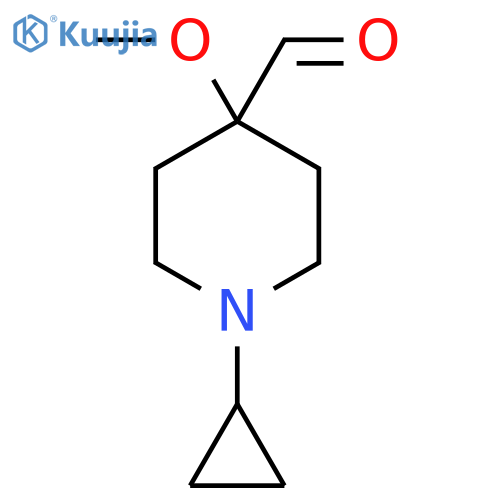 1-Cyclopropyl-4-methoxypiperidine-4-carbaldehyde structure