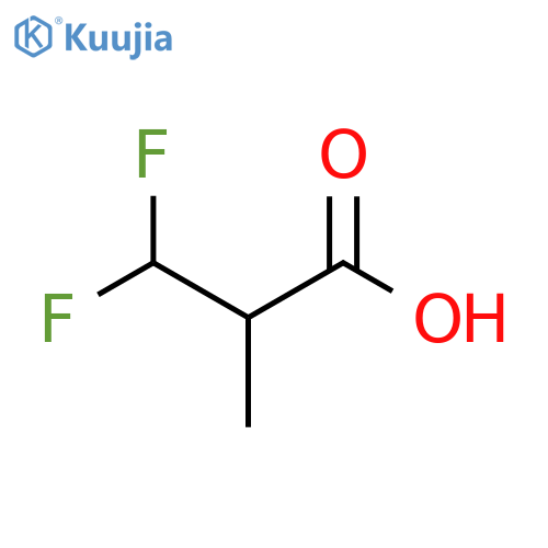 Propanoic acid, 3,3-difluoro-2-methyl- structure