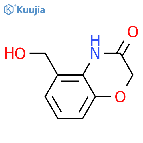 5-(hydroxymethyl)-3,4-dihydro-2H-1,4-benzoxazin-3-one structure