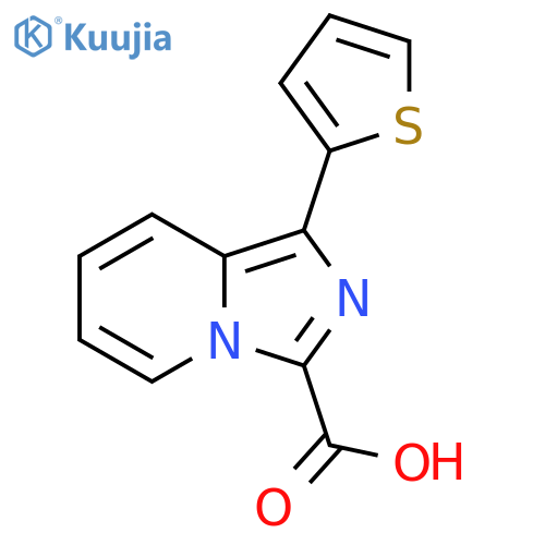1-(thiophen-2-yl)imidazo1,5-apyridine-3-carboxylic acid structure