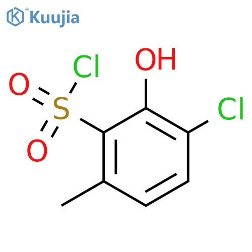 Benzenesulfonyl chloride, 3-chloro-2-hydroxy-6-methyl- structure