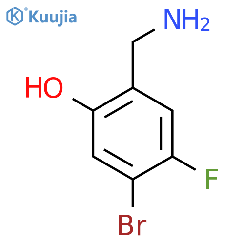 4-Bromo-5-fluoro-2-hydroxybenzylamine structure