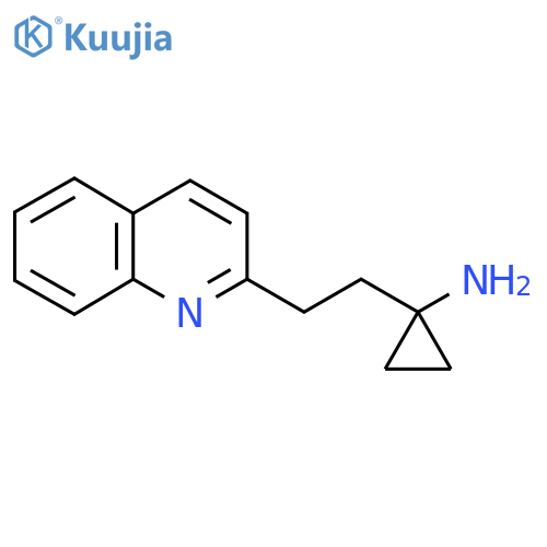 1-2-(quinolin-2-yl)ethylcyclopropan-1-amine structure