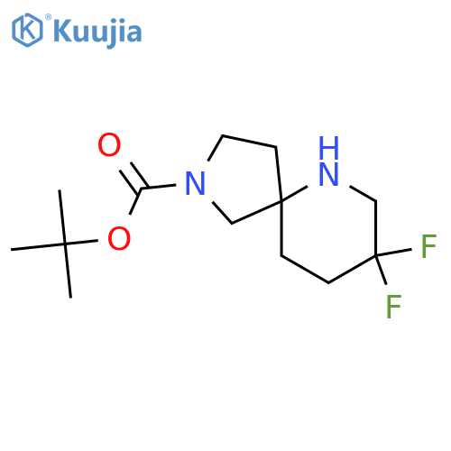 tert-butyl 8,8-difluoro-2,6-diazaspiro[4.5]decane-2-carboxylate structure