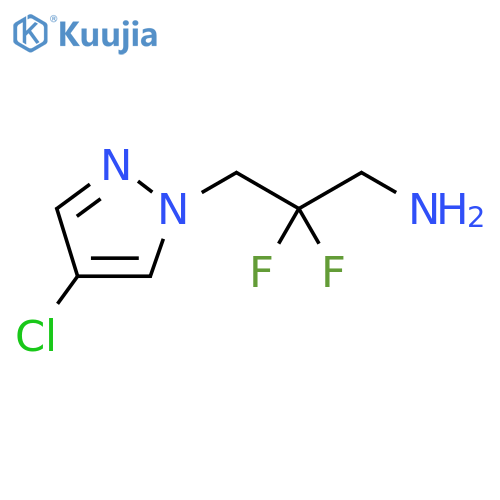 1H-Pyrazole-1-propanamine, 4-chloro-β,β-difluoro- structure