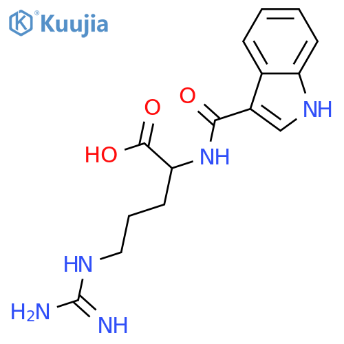 Nα-(1H-Indol-3-ylcarbonyl)arginine; (R)-form structure