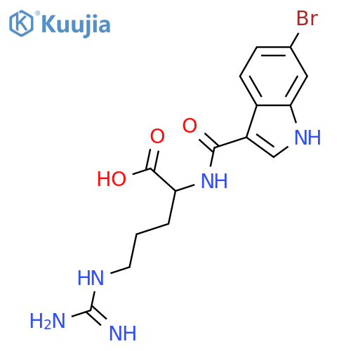 Nα-(1H-Indol-3-ylcarbonyl)arginine; (S)-form, 6'-Bromo structure