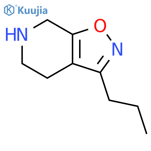 3-propyl-4H,5H,6H,7H-1,2oxazolo5,4-cpyridine structure