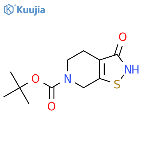 tert-butyl 3-hydroxy-4H,5H,6H,7H-[1,2]thiazolo[5,4-c]pyridine-6-carboxylate structure