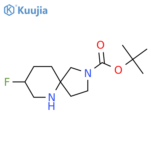 Tert-Butyl 8-fluoro-2,6-diazaspiro[4.5]decane-2-carboxylate structure