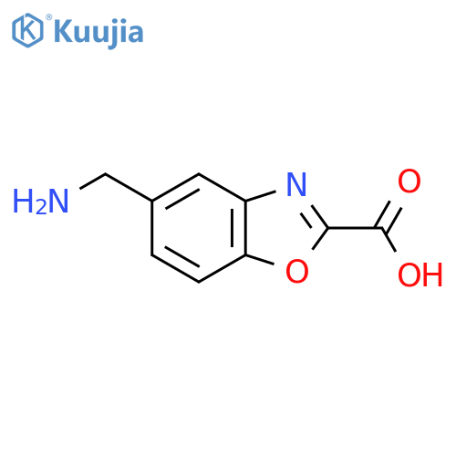 5-(Aminomethyl)benzo[d]oxazole-2-carboxylic acid structure
